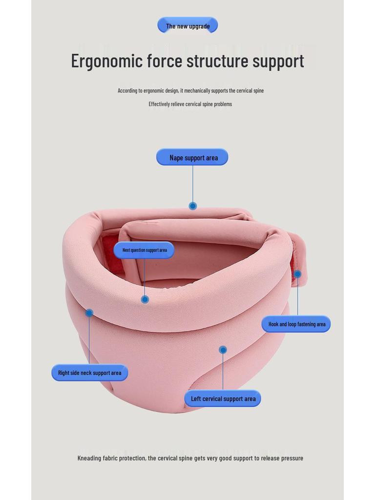 Nylon Neck Warmer & Corrector: Anti-Head Down Cervical Support Device for Home Physiotherapy