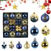 Christmas Ornaments Set 44 Pieces Christmas Tree Decoration Seasonal Decorations For Retail Store Photo Backdrop Party Home