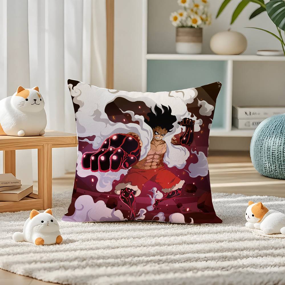One Piece Killer Supernova Anime Plush Pillow Cover Soft Short Plush Cushion Cover For Sofa Bedroom Home Decor Gift Decoration