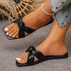 Leisure Fashion Slippers Woman Slides Casual Flat Low Heels Shoes for Women Solid Pleated Platform Summer Shoes Plus Size