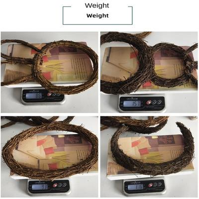 Round Heart Shape DIY Withered Branches Wooden Wreaths Rattan Hoop Materials Craft Woven Christmas Wreaths Party Decorations