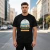 Ashgabat City Landscape Graphic T Shirt Travel Souvenir Badge Print Unisex Soft Cotton Crew Neck Short Sleeve Casual Top