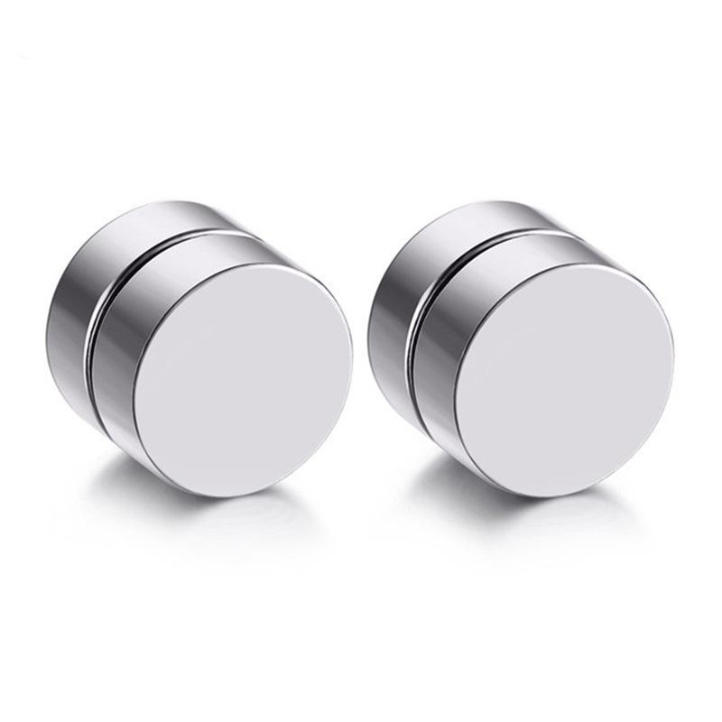 

Магнитные серьги в корейском стиле без прокола - Простые круглые модные серьги-пусеты