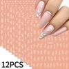 12pcs/set 3D Shiny Leaf Flower Nail Art Sticker Laer Gold Bronzing Leaves Nail Decals 8*10cm Self-Adhesive Nail Art Supplies e5#