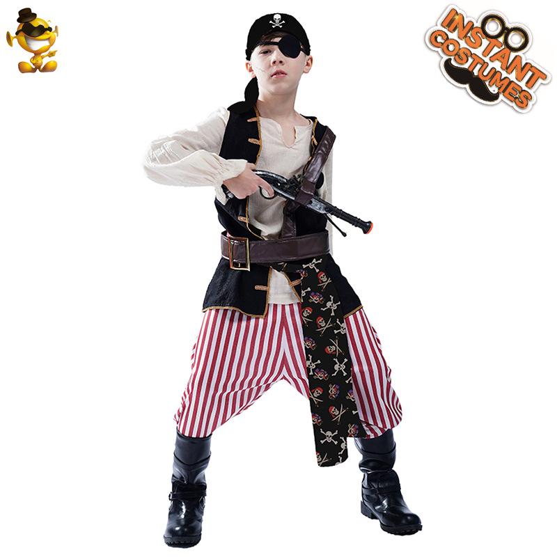 Halloween party costumes cosplay costumes masquerade stage costumes children little boy pirate costumes