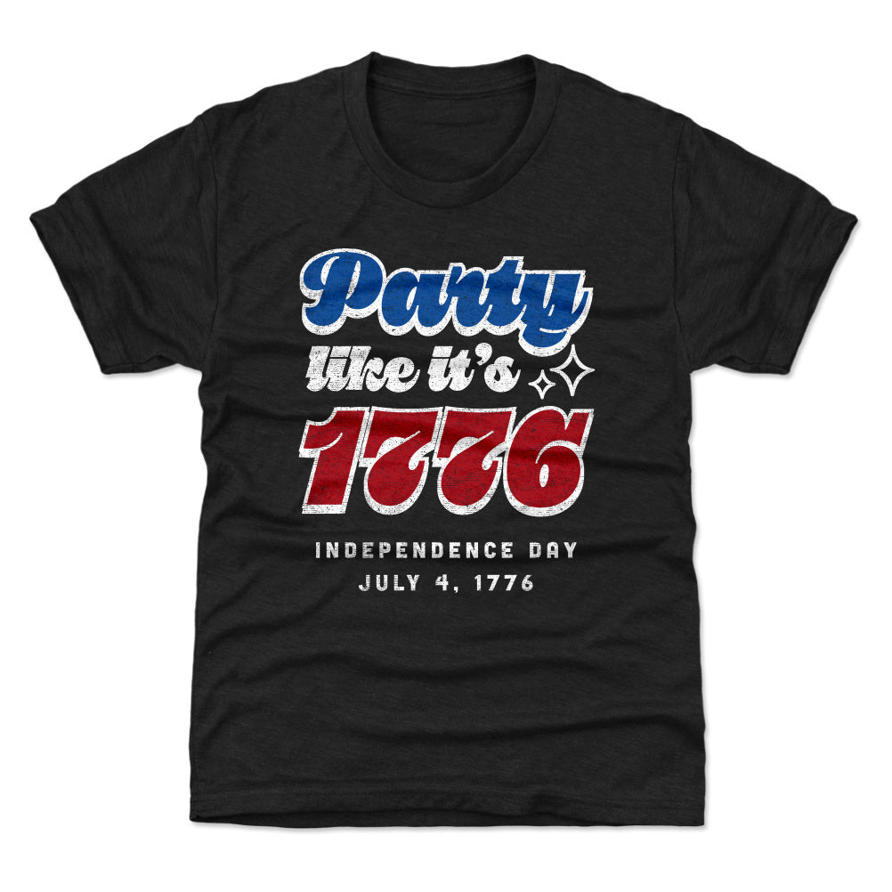 USA Party Like It's 1776 WHT Men's Kids Women's Unisex T-shirt Tee Tops