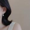 Light Luxury Zircon Stud Earrings Women's Fashion Flower Leaf Earrings Elegant Rhinestone Ear Stud Party Wedding Jewelry