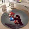 1PC Mario Demon Office Round Area Rug, Indoor Mat Suitable For Office, Under Office Chairs Bedroom Living Room Home Decor, Room Deco110