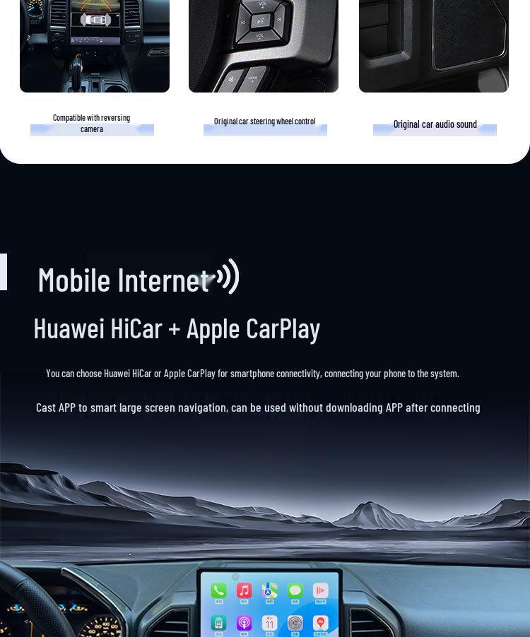 Ford Raptor F150 Android Smart Navigation Touchscreen with CarPlay