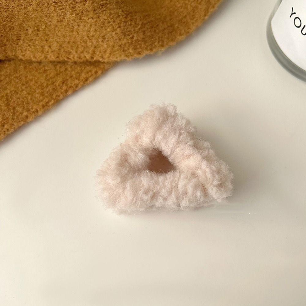 Lambhair Small Bear Ear Hair Claw Small Size Mini Cat Ear Hairgrip Plush Cat Ear Hair Clip  Daily