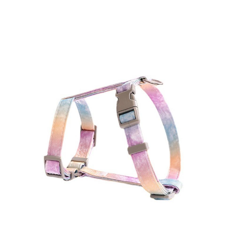 

Adjustable pet cat gradual change color leash set small dog dog rope dog I-shaped chest strap S