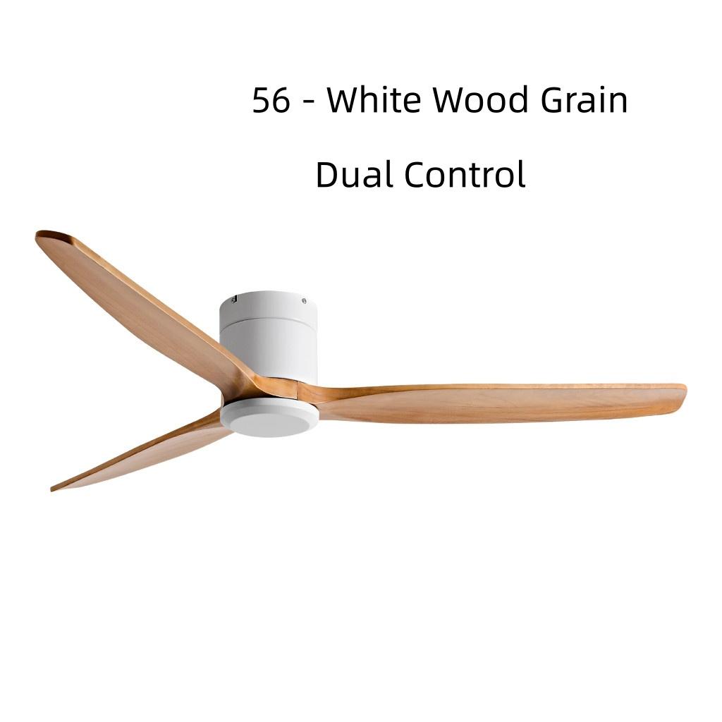 42-60" Modern Whisper-Quiet Villa Hotel Decoration Fan Commercial Ceiling Fan Style Solid Wood Blades Electric Fan