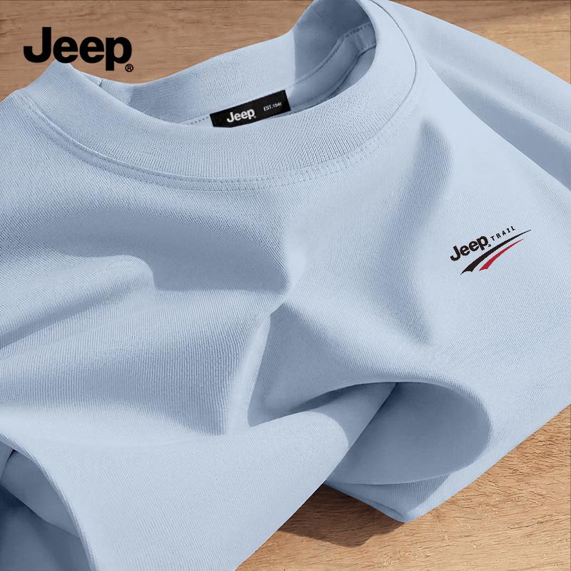 JEEP Men s Summer Breathable Round Neck T-Shirt 3XL