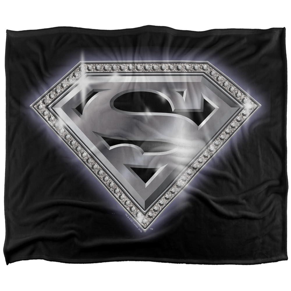 Superman Bling Shield Soft Touch Blanket