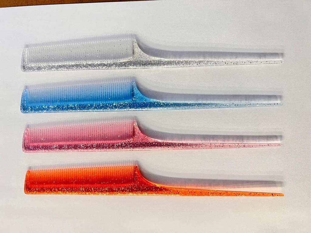 For Hair Set of Random 5 Comb, Japanese-made, Straight, Portable, Women, Cute, Glitter, Brush, Combs, Colors, Pieces, 188-5