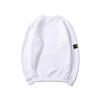 Unisex Hooded Sweatshirt Solid Color Island Sleeve Patch Streetwear Casual Pullover Winter