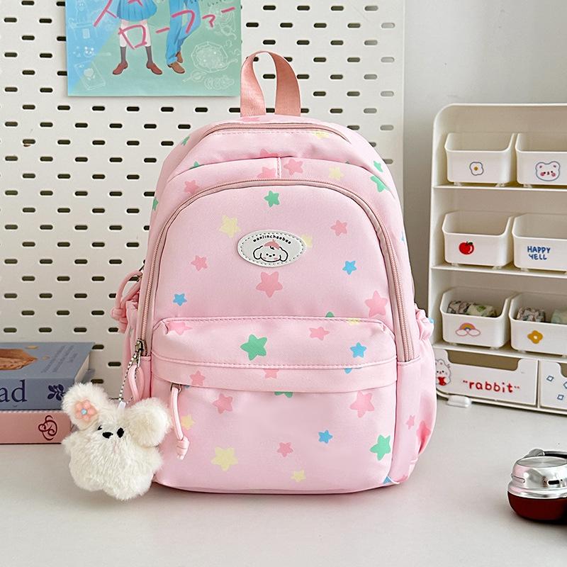 School Bag New High-value College Style Fresh and Sweet Cute Star Backpack Junior High School Students Lightweight Large-capacity Backpack