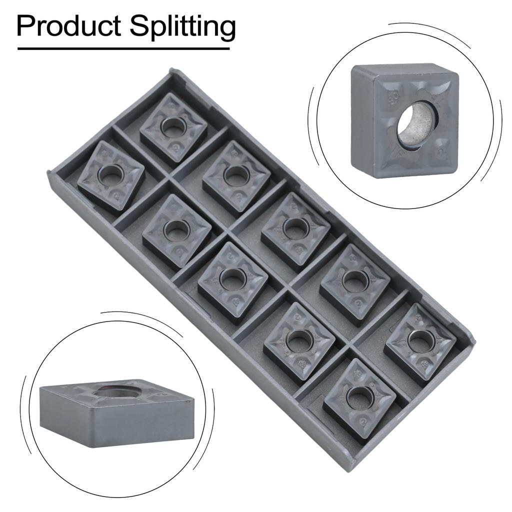 Carbide Inserts 10PCS CNMG 432TF IC907 for Precision Lathe Turning with Strong Resistance and Long Service Life