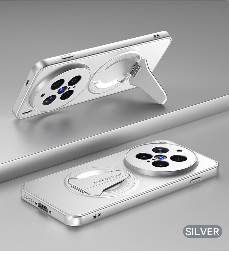 Skin-like Frosted Feel Car Invisible Magnetic Stand Holder Case For VIVO X300 Pro x300 X200 Ultra X200 FE X200s X200 X100 Cover vivo X300 Pro