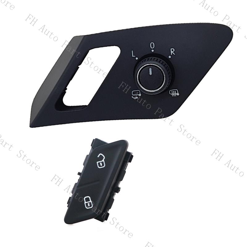 For VW Golf 7 7.5 GTI GTD Rline E-Golf MK7 MK7.5 2013-2020 Mirror Folding Switch Knob Central Control Door Look Switch