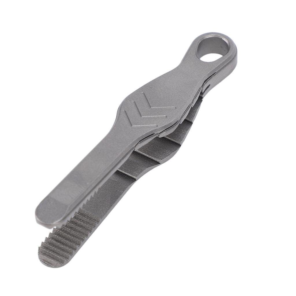 Mini Keychain Tweezer TC4 Ti Alloy Portable Pocket EDC Small Tweezer Outdoor Gadget with Key Ring for Camping