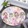 Groovy Chick,Round Area Rug,Carpet Rug for Living Room Bedroom Sofa Playroom Decor,Non-slip Floor Mat