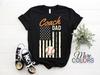 Coach Dad Baseball Player Life American Flag USA Vintage T-Shirt, Gift For Game Sports Fans Players, Father's Day Birthday Christmas Present
