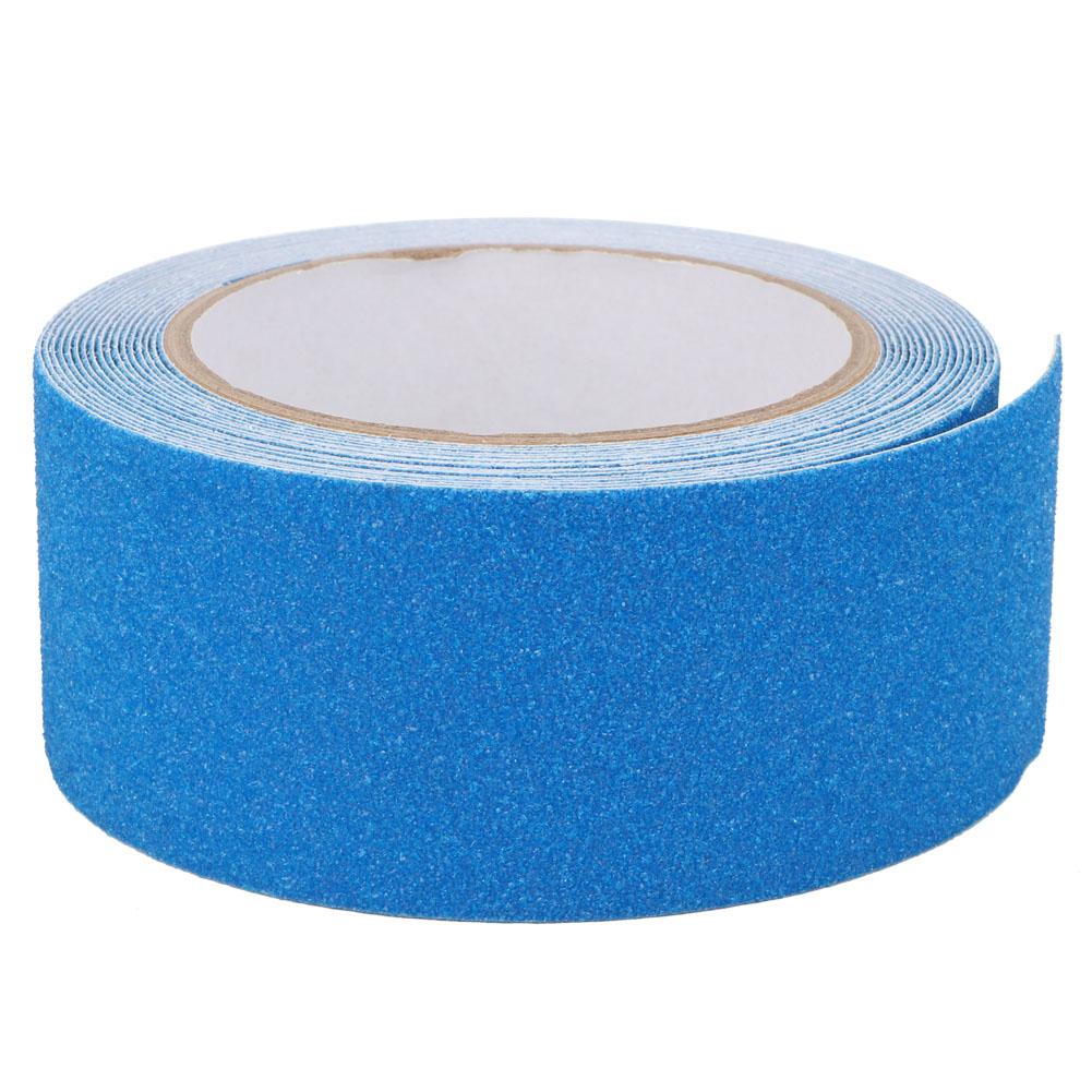 Quartz Sand Non Slip Tape Floor Stair Step Anti Slip Safety PVC Tape Adhesive 5m (Blue)