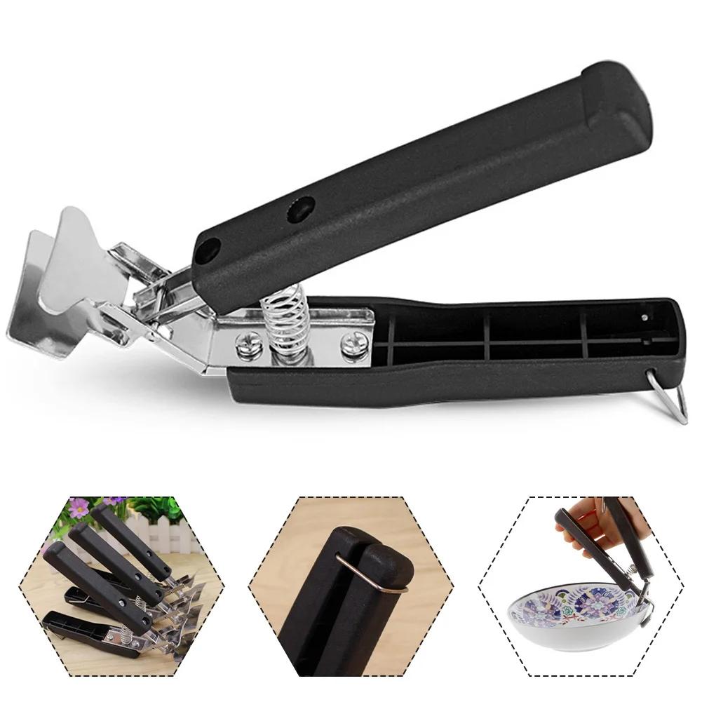 1 Stk. Schüsselzange Topfklemmen Tellerklemme Edelstahl ABS Küchenutensilien Anti-Verbrennungsgriff Für Outdoor-Picknick Kochzubehör