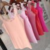 2020 Summer Women's Korean Style Slim Fit Lace Spaghetti Strap Tank Top - Solid Color, Sexy, and Slimming