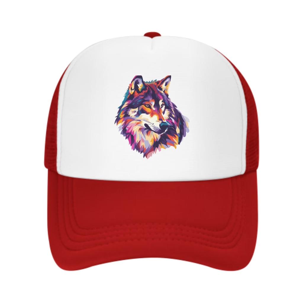 Watercolor Cat Trucker Hat Unisex Adjustable Mesh Baseball Cap Breathable Outdoor Snapback