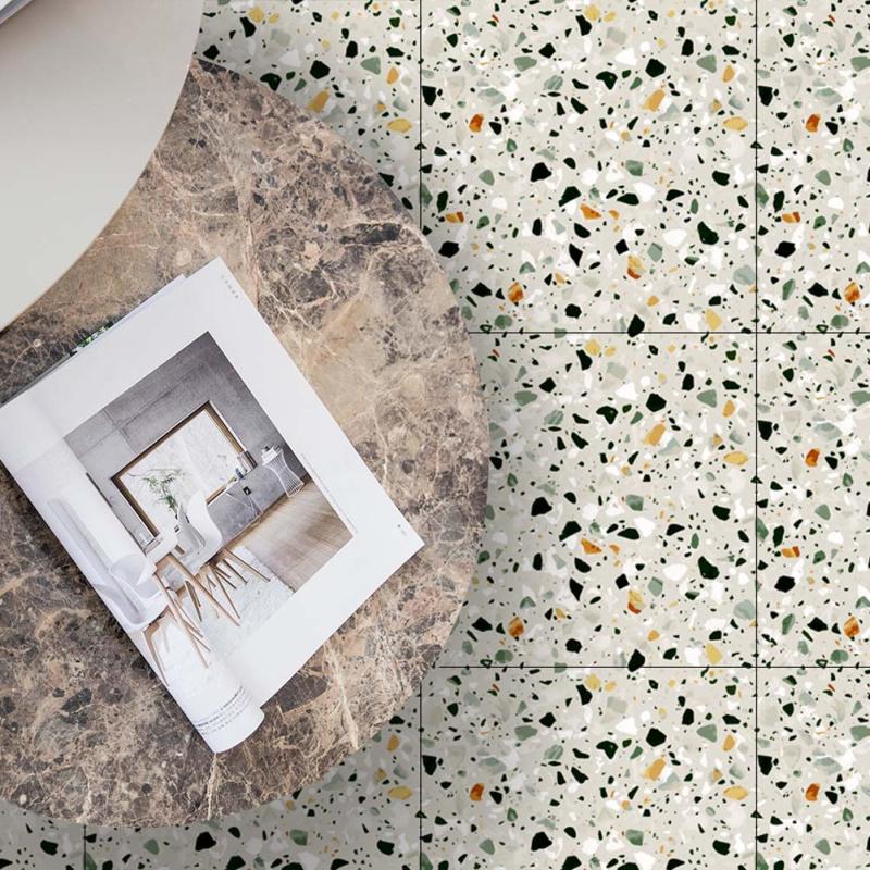 4 buc 30X30cm Autocolant de podea cu aspect de faianță simulat Baie Bucătărie Autocolante de perete impermeabile Decor pentru casă