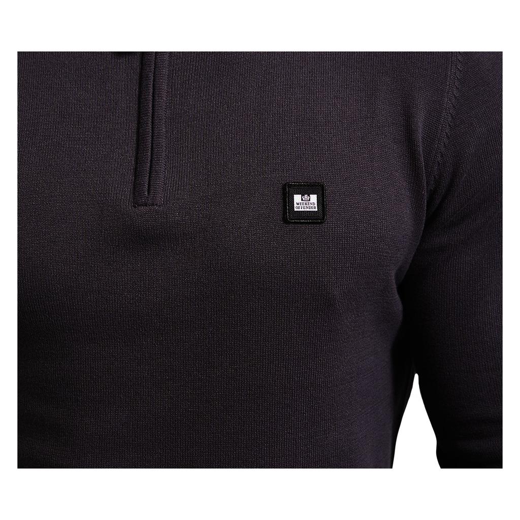 Weekend Offender Mens Paraguay Knitted Quarter Zip Sweatshirt
