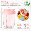 7 Grids Large Capacity Storage Cup Pill Bottle Organizer Supplement Holding 7 Various Vitamins Travel Portable Jewelry Storage