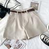 Women's High Waist Shorts Wide Leg Suit Shorts Loose Fit Minimalist Casual Summer Shorts