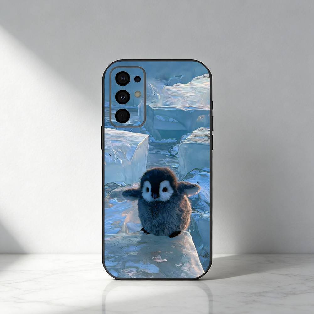 Penguin   Phone Case For Samsung S25,S24,S21,S22,S23,S30,Ultra,S20,Plus,Fe,Note,5G Black Cover