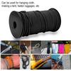 100m 9 Strands 4mm Heavy Duty Parachute Cord Lanyard String Cloth Line Camp Rope (Black)