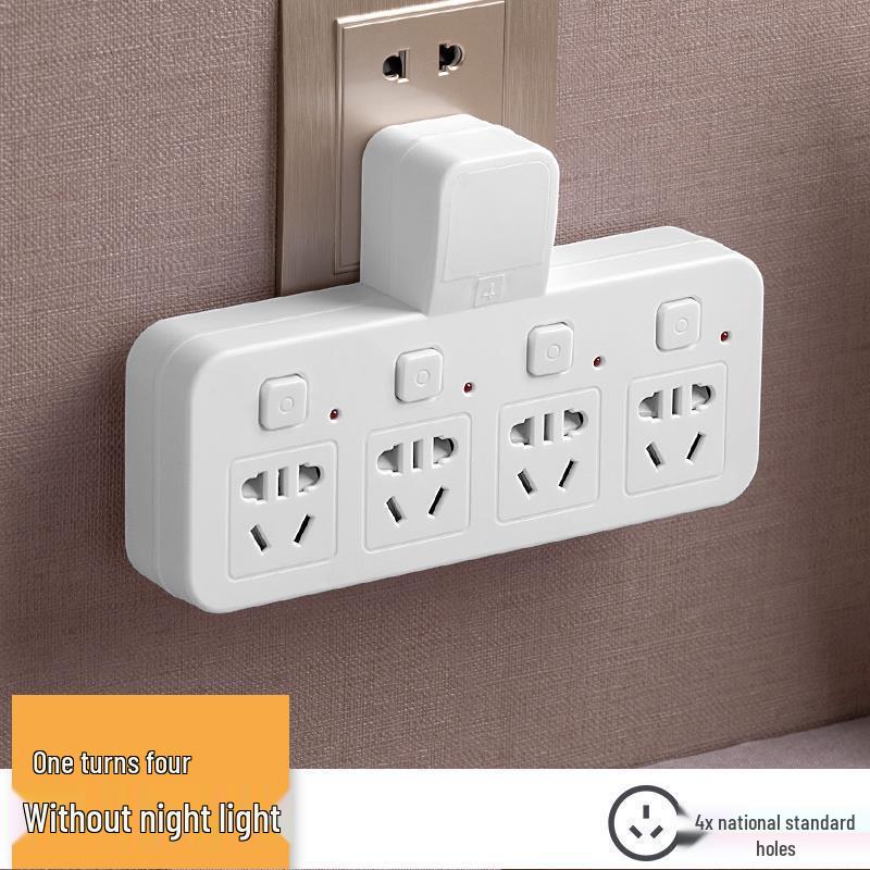 Wandmontierte Multifunktions-Steckdosenleiste mit Doppelsteckdosen