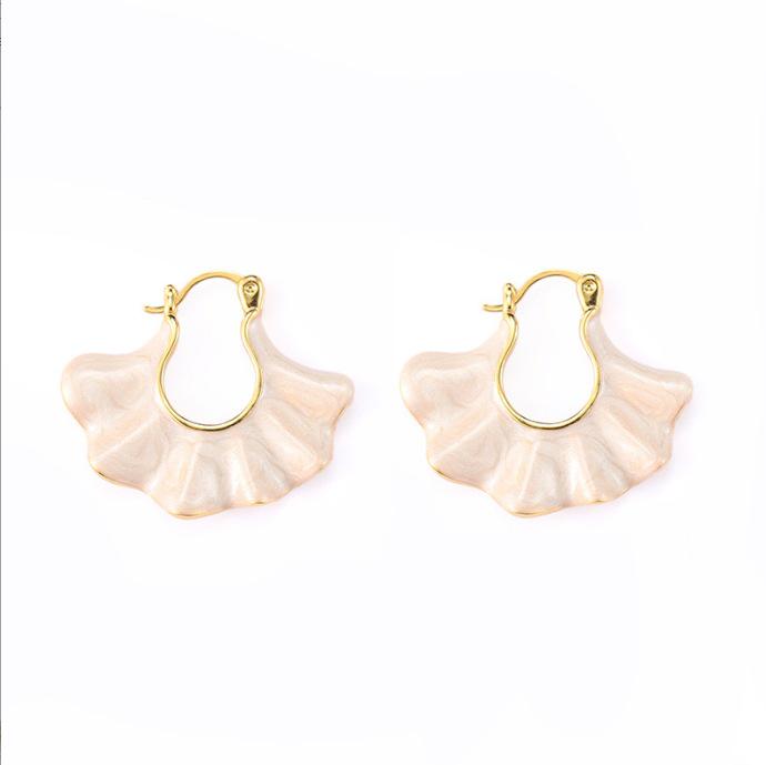 Wave Enamel Earrings - High-End European & American Niche Summer Dangle Jewelry