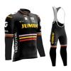 2026 Jumbo New Pro Team Cycling Jerseys Spring Autumn Men MTB Ropa Ciclismo Long Sleeve Bicycle Clothing Bike Uniform Bike Jersey Set