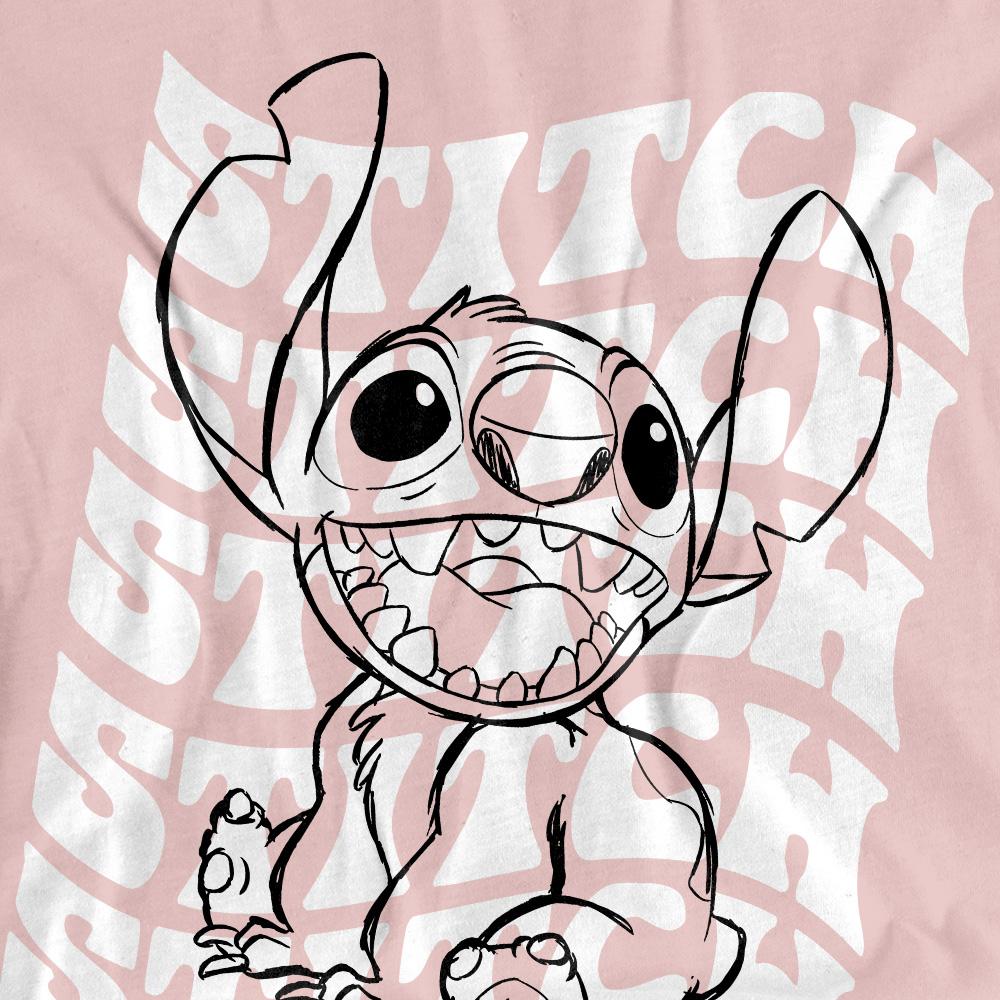 Lilo & Stitch Womens/Ladies Sketch Repeat Name T-Shirt
