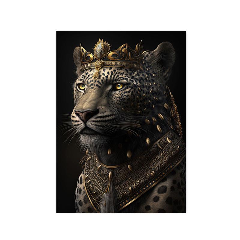 

Черное золото животные король горилла лев постеры принты кролик слон холст картины настенное искусство картина для гостиной домашний декор 30x40cm No Framed