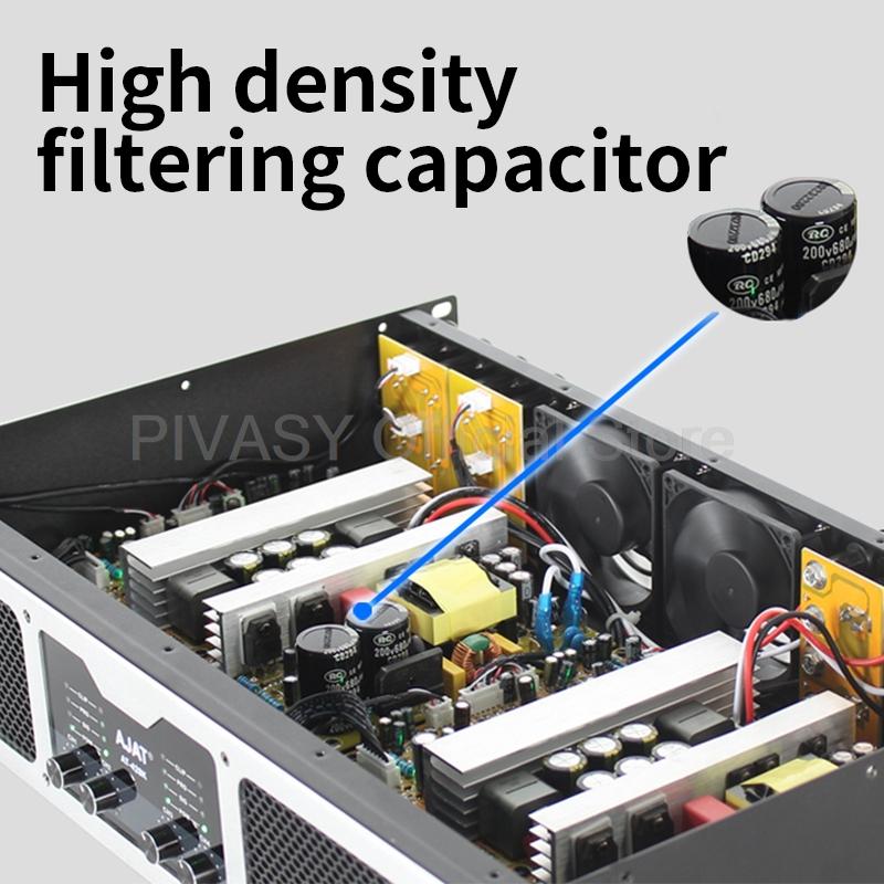 Amplificator de Sunet Profesional de Mare Putere 1200W 2/4 Canale Hifi Entuziast Digital Amplificator Subwoofer Scenă Amplificator Audio Casă