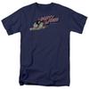 Mighty Mouse Mighty Retro T Shirt Mens Licensed Cartoon Merchandise Navy