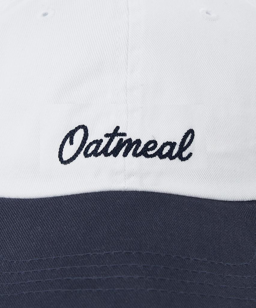 Oteumilkape Lettering Ball Cap - White/Navy