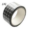 Vielseitiges Design Washi Tape Schwarz Weiß Gitterband, Karomuster Dekoratives Abdeckband Mattierte Textur für Kunst, DIY-Basteln, Notizbücher, Planer,