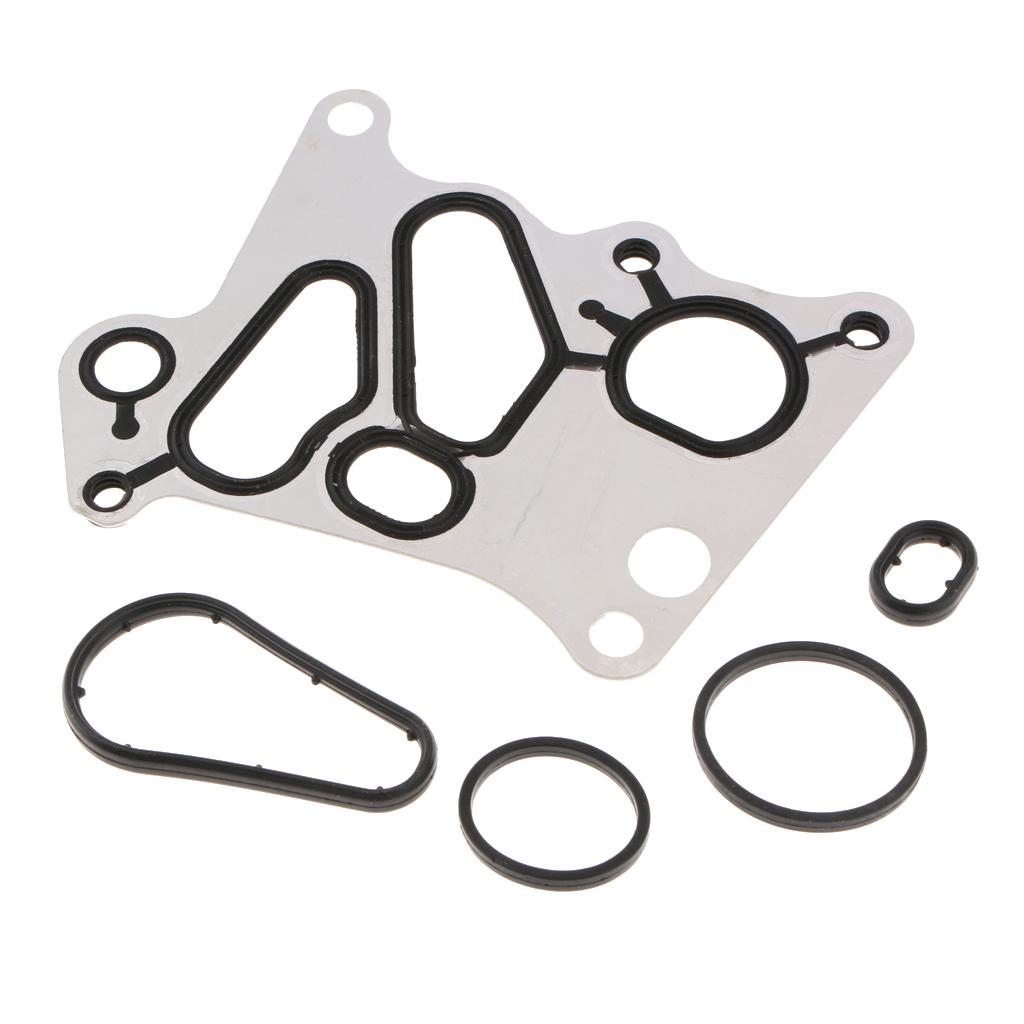 Engine Oil Cooler Gasket Seal Kit Housing Seals Set Aluminum for Mercedes Benz E250 C207 C220 Accessories