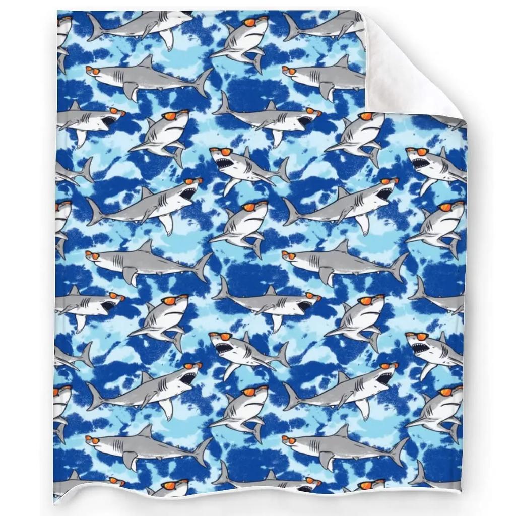 Blanket Shark Blankets Fleece Throw Blanket Ultra Soft Flannel Bed Blanket Warm Fuzzy Plush Blanket 50"X40"