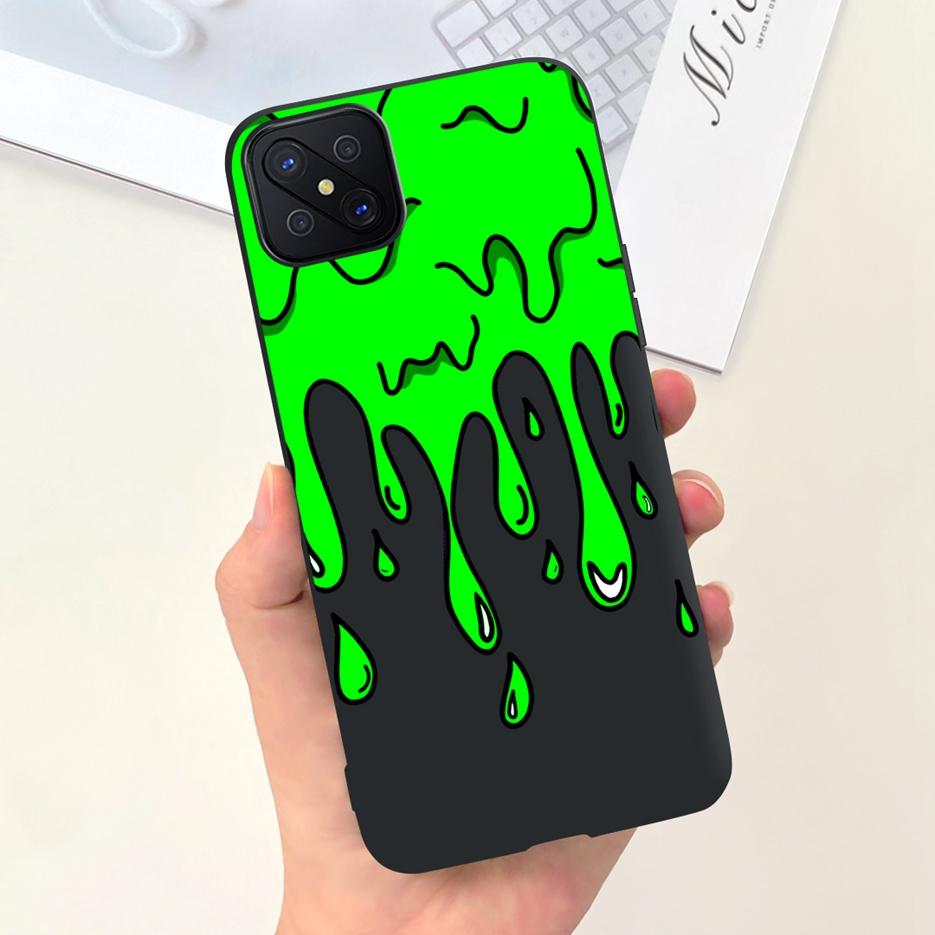 For Oppo Reno 4Z 5G Case CPH2065 Lovely Candy Painted Cover Soft Silicone Phone Case For Oppo Reno4 Z Reno4Z Fundas 6.57'' Coque