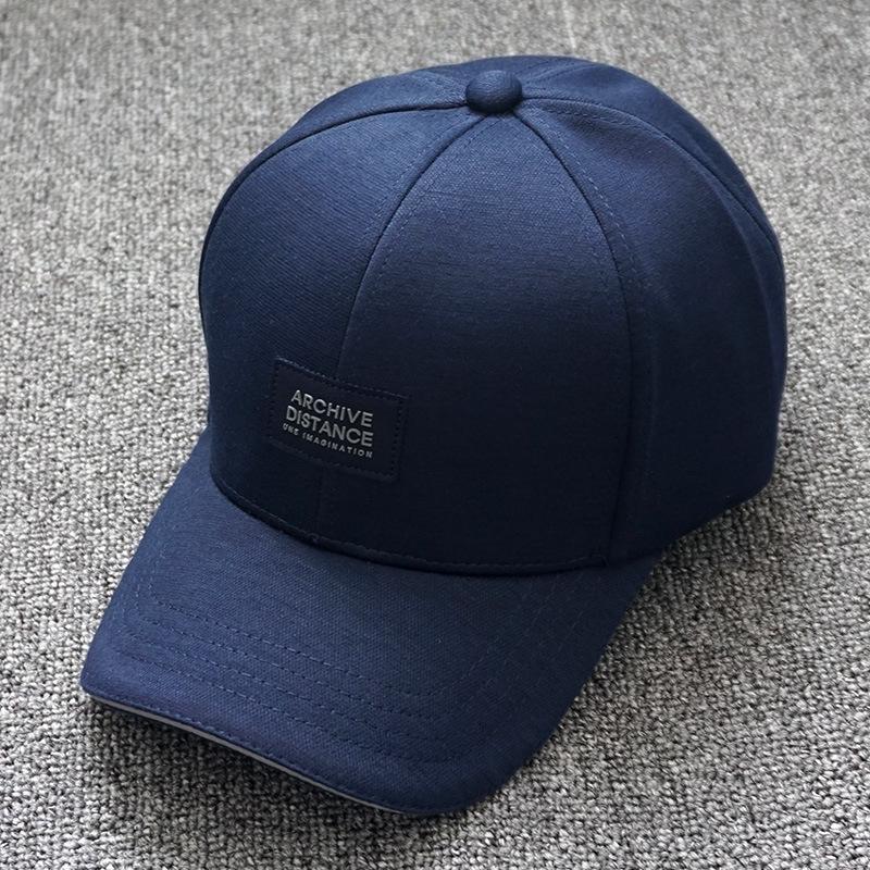 

Мужская и женская модная кепка-утка в корейском стиле - универсальная для повседневной носки, активного отдыха и путешествий весной и осенью Adjustable темно-синий